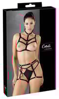 Miniatyrbillede 1 af 8: COTTELLI BONDAGE HARNESS SÆT SORT S/L
