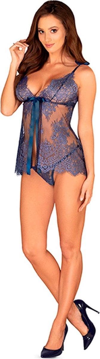 Flowlace Babydoll Turkisblå