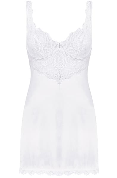 Obsessive Amor Blanco Chemise & Thong Sexet undertøj