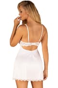 Miniatyrbillede 2 af 5: Obsessive Amor Blanco Chemise & Thong Sexet undertøj