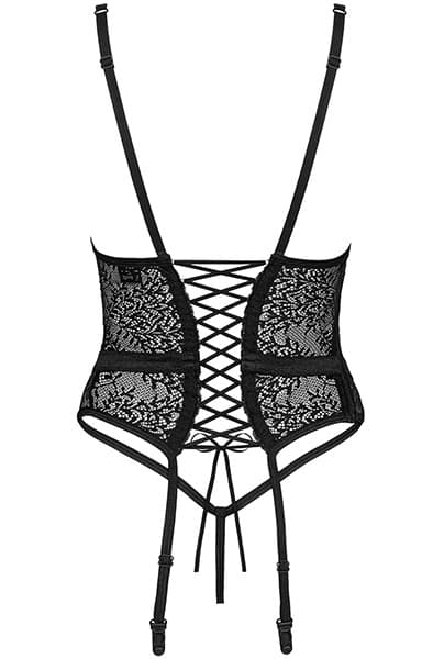 Obsessive Yaskana Corset Black Korsett og stringtruse