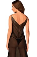 Miniatyrbilde 2 av 5: Obsessive Estiqua Chemise Black Sexy undertøy
