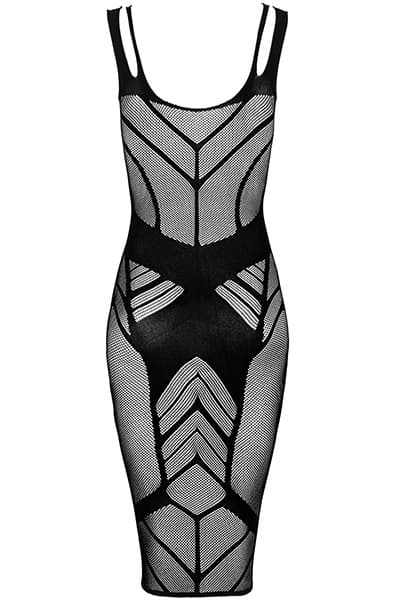 Obsessive D609 Dress Black seksikkäät alusvaatteet