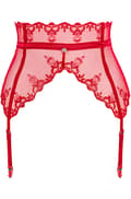Miniatyrbild 3 av 5: Obsessive Lonesia Garter Belt Red Strumebandshållare