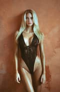 Pikkukuva 3 / 4: Floral Lace Thong Teddy Black Teddy korsetti