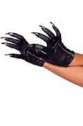 Miniatyrbilde 1 av 3: Leg Avenue Zip-Up Claw Gloves Black Hansker
