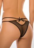 Miniatyrbillede 1 af 2: Naughty Vanilla Panty - Sorte Trusser