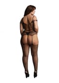 Miniatyrbilde 2 av 2: Shredded Suspender Bodystocking plus size