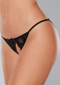 Miniatyrbilde 1 av 2: Lace Panty with Open Front and Elastic Band