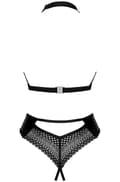 Miniatyrbillede 4 af 5: Obsessive Norides Crotchless Teddy Black Teddy