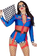 Miniatyrbillede 1 af 6: Leg Avenue Cherry Bomb Racer