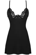Pikkukuva 3 / 5: Obsessive Bellastia Chemise & Thong Black seksikkäät alusvaatteet