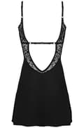 Pikkukuva 4 / 5: Obsessive Bellastia Chemise & Thong Black seksikkäät alusvaatteet