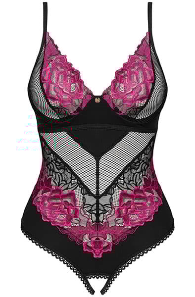 Obsessive Rosenty Crotchless Teddy Teddy