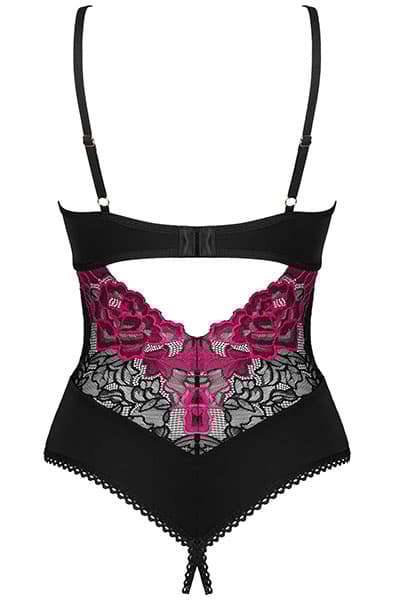 Obsessive Rosenty Crotchless Teddy Teddy