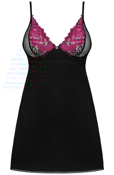 Obsessive Rosenty Chemise & Thong Sexy undertøy