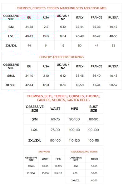 Obsessive Rosenty Chemise & Thong Sexy undertøy