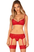 Miniatyrbillede 1 af 5: Obsessive Ingridia 3-pcs Set Red
