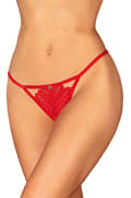 Miniatyrbilde 3 av 6: Obsessive Ingridia Crotchless Thong Red