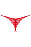 Miniatyrbilde 6 av 6: Obsessive Ingridia Crotchless Thong Red
