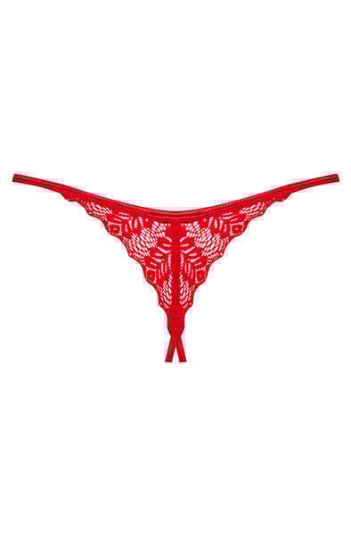 Obsessive Ingridia Crotchless Thong Red
