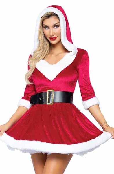 Leg Avenue Mrs. Claus Hooded Dress M/L