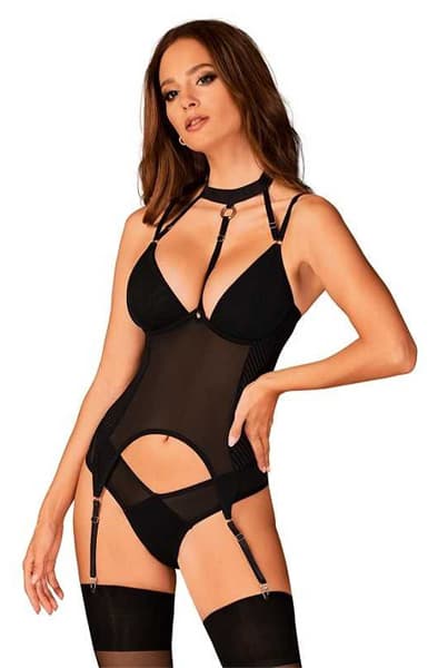 Obsessive Brasica Corset Black Korset XS/S