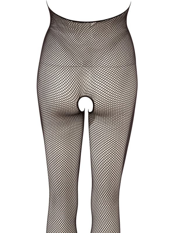 NO-XQSE: Grenlös kroppsstrumpa med nätdesign, One Size