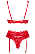 Miniatyrbild 4 av 5: Obsessive Amor Cherris 3-pcs Set Red BH & BH-set