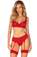 Miniatyrbild 1 av 5: Obsessive Amor Cherris 3-pcs Set Red BH & BH-set