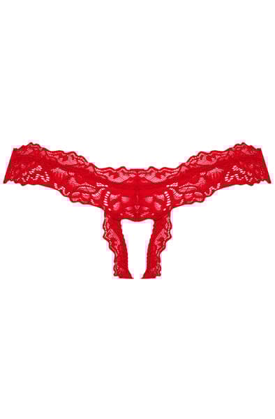 Obsessive Amor Cherris Crotchless Thong Red