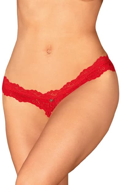 Obsessive Amor Cherris Crotchless Thong Red