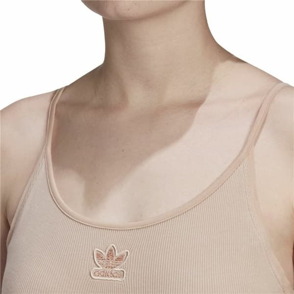Adidas Originals Beige Ribbede Trøjer - Klassiske og stilfulde trøjer i beige farve fra Adidas Originals. Perfekt til en afslappet stil.