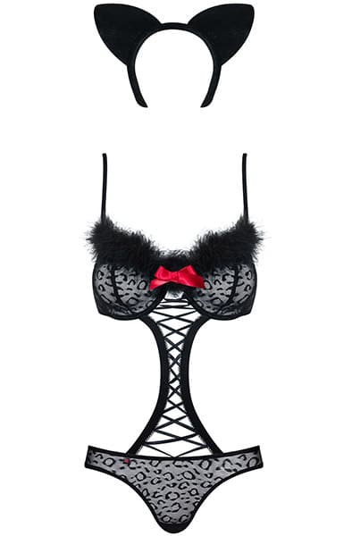 Obsessive Gepardina 3-pcs Costume Teddy