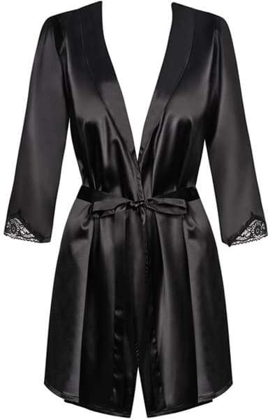 Obsessive Satinia Robe With Thong seksikkäät alusvaatteet