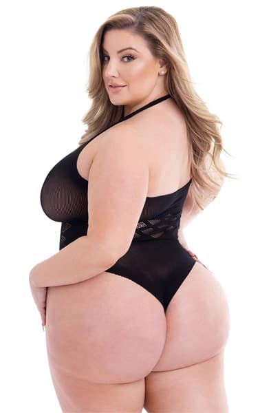 Baci Jacquard Bodysuit Queen Black Bodies & playsuits