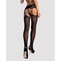 Pikkukuva 3 / 5: Sukkahousut sukkanauhoilla Obsessive Garter Stockings Musta S/M/L