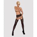 Pikkukuva 4 / 5: Sukkahousut sukkanauhoilla Obsessive Garter Stockings Musta S/M/L
