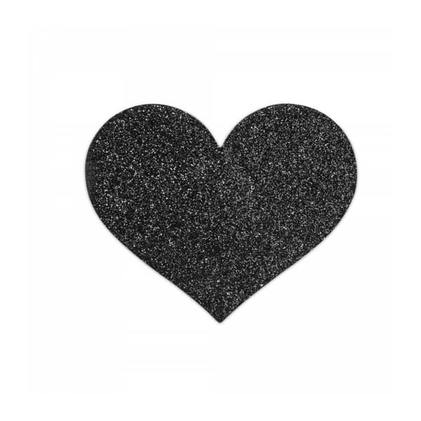 Mustat Flash Heart- nännikoristeet Bijoux Indiscrets 155 Musta