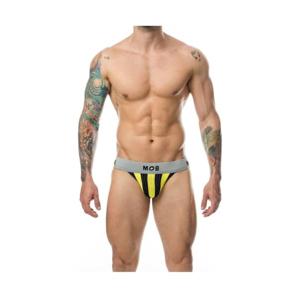 Remmi Mob Eroticwear Keltainen Musta XL