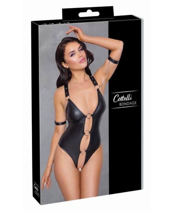 Cottelli Bondage - Wetlook Bodysuit