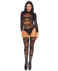 Miniatyrbilde 1 av 5: Leg Avenue Bodysuit And Thigh Highs