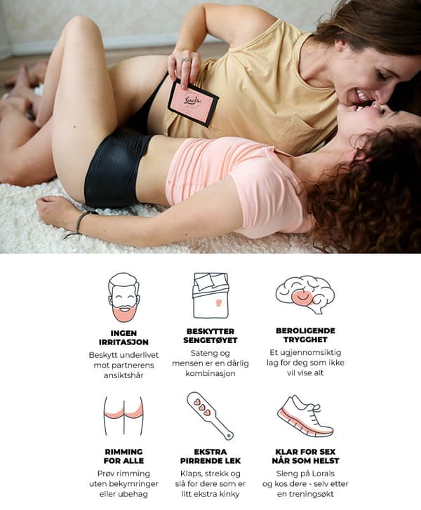 Lorals Panties Bikini latekstruse for oralsex (4 pk)