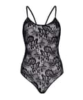 Miniatyrbilde 3 av 3: Leg Avenue - Rose Lacy Strappy Back Teddy