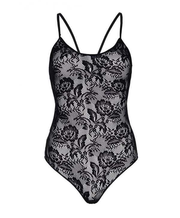 Leg Avenue - Rose Lacy Strappy Back Teddy