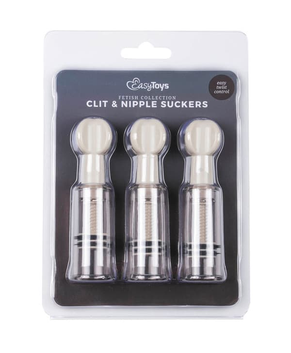 Twist Suckers - Sugekopper til bryst og klitoris (3pk)