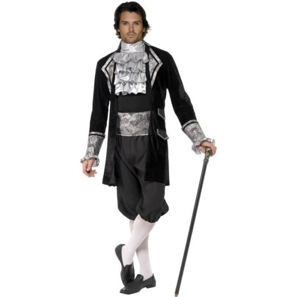 Sexig barock herrdräkt