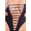 Miniatyrbillede 4 af 6: Bodystocking Pink Lipstick Sort (L)