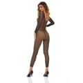 Miniatyrbillede 2 af 2: Bodystocking René Rofé Sort (Onesize)