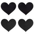 Miniatyrbillede 1 af 4: Nipple cover Peekaboo Sort Onesize Hjerter